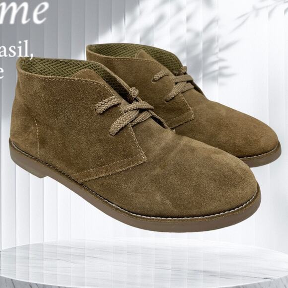 J Crew Crewcuts Kid's Calvert Boots Size 5 Kids Brown Suede Leather I.9.8 - Picture 2 of 13